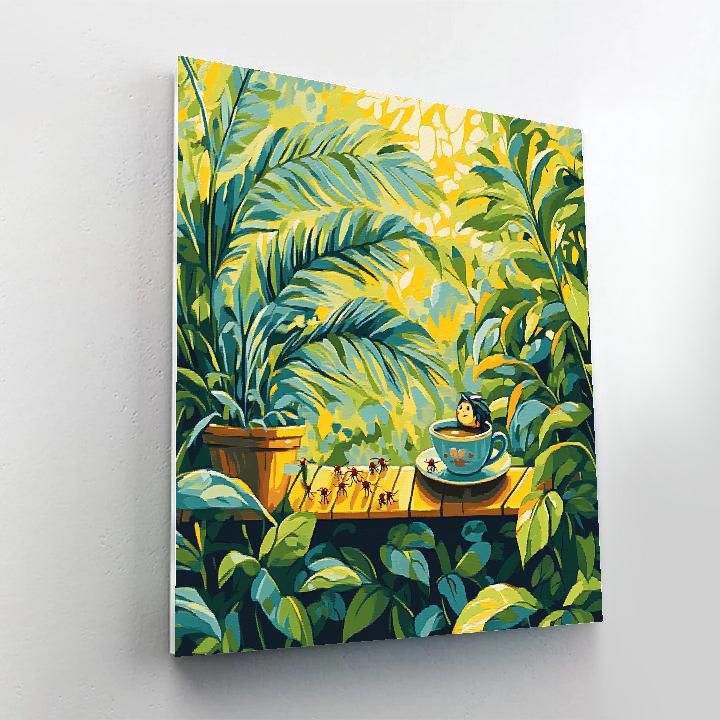Arrietty Garden Roof Disney Inspired Paint by numbers art