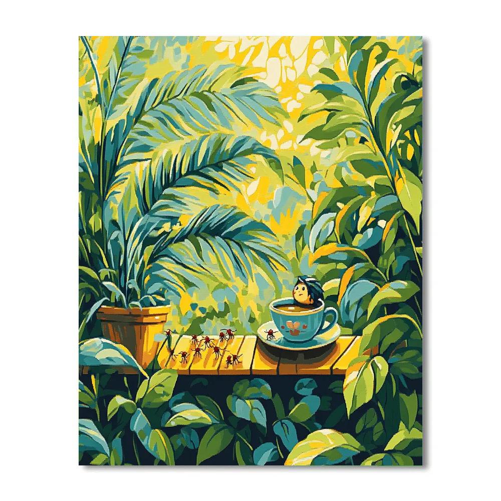 Arrietty Garden Roof Disney Inspired Paint by numbers art