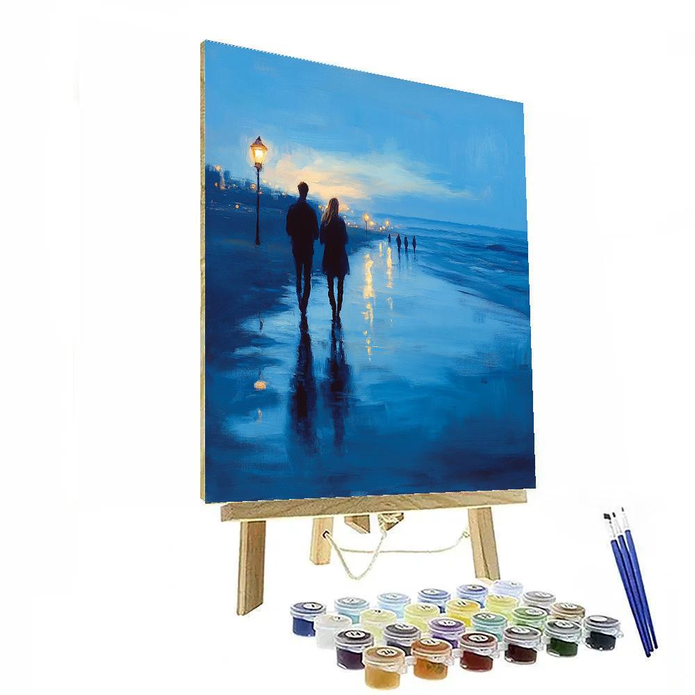 Peder Severin Kroyer Inspired Blue Hour Promenade Number painting