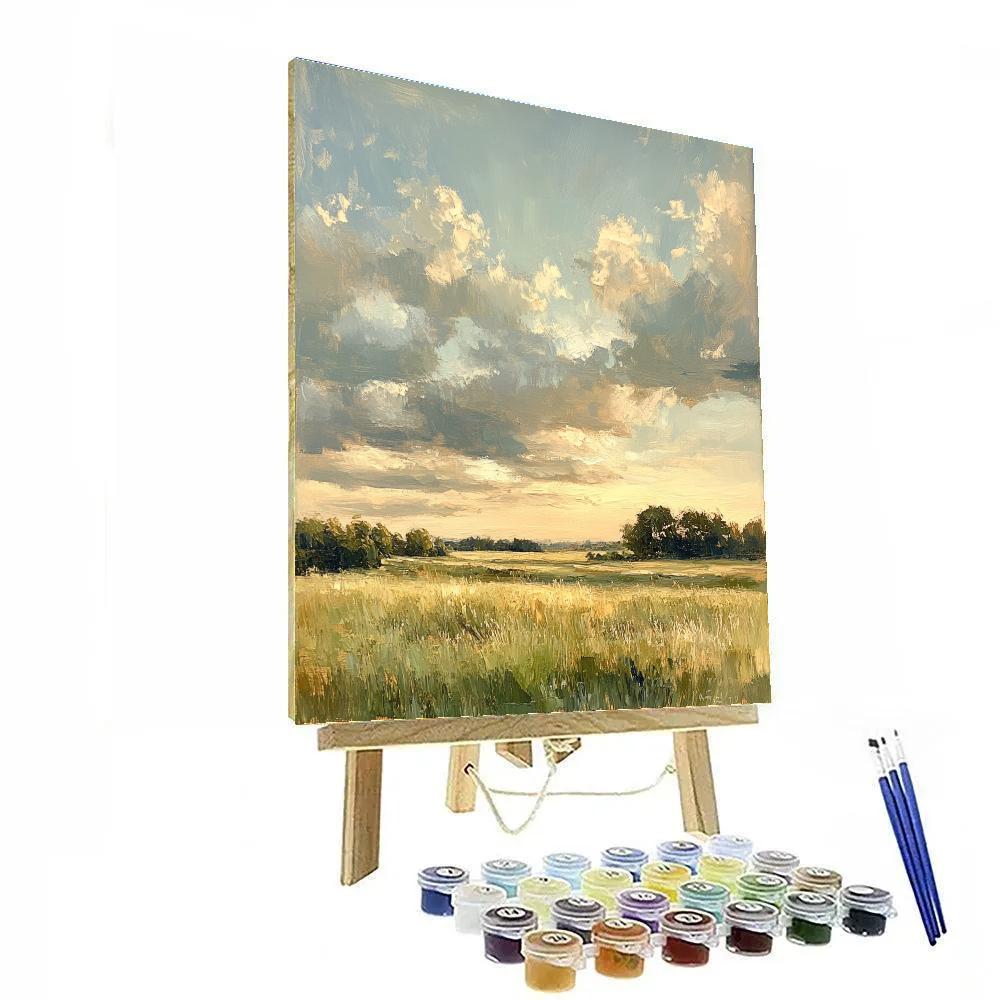 John Constable Inspired Rain Over Heath Numbered painting kits