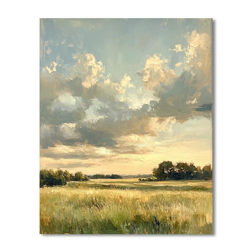 John Constable Inspired Rain Over Heath Numbered painting kits