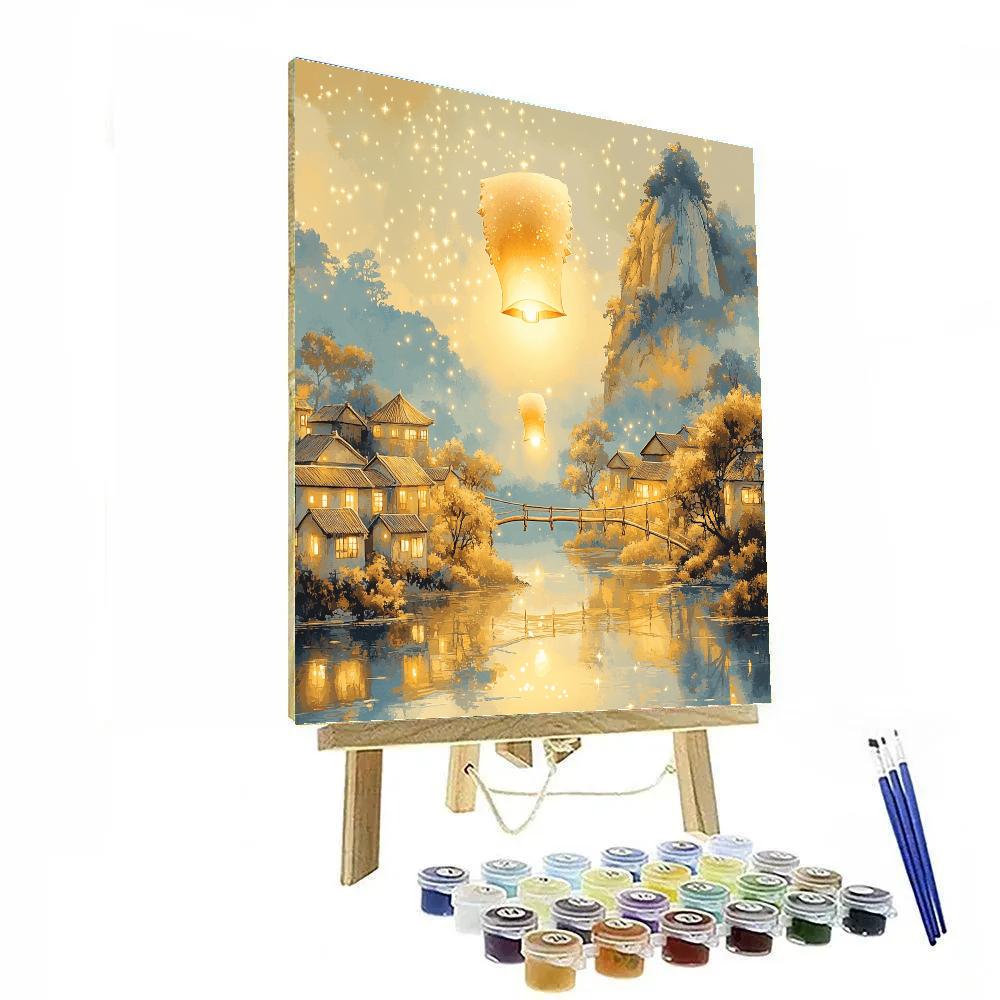 Sheeta Sky Lantern Moment Disney Inspired Paint by numbers kits