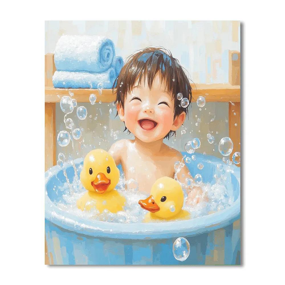 Sosuke Bath Time Friend Disney Inspired Paint by numbers art