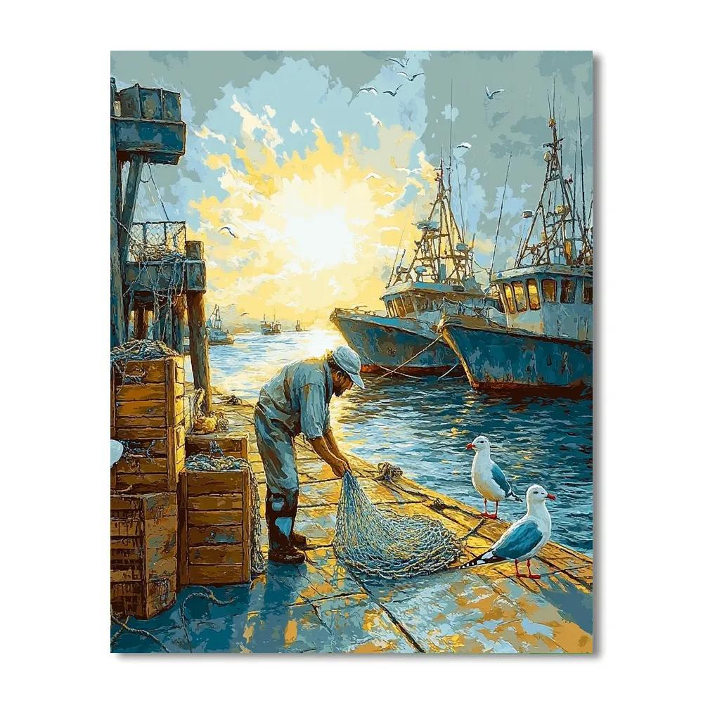 Tatsuo Fishermans Tale Disney Inspired Numbered painting kits