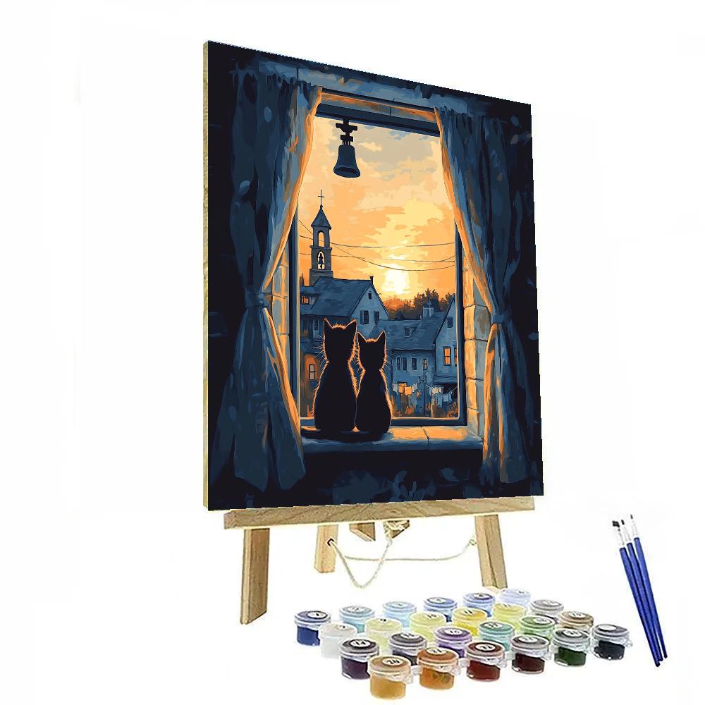 Kiki And Jiji Window Watch Disney Inspired Paint by numbers kits