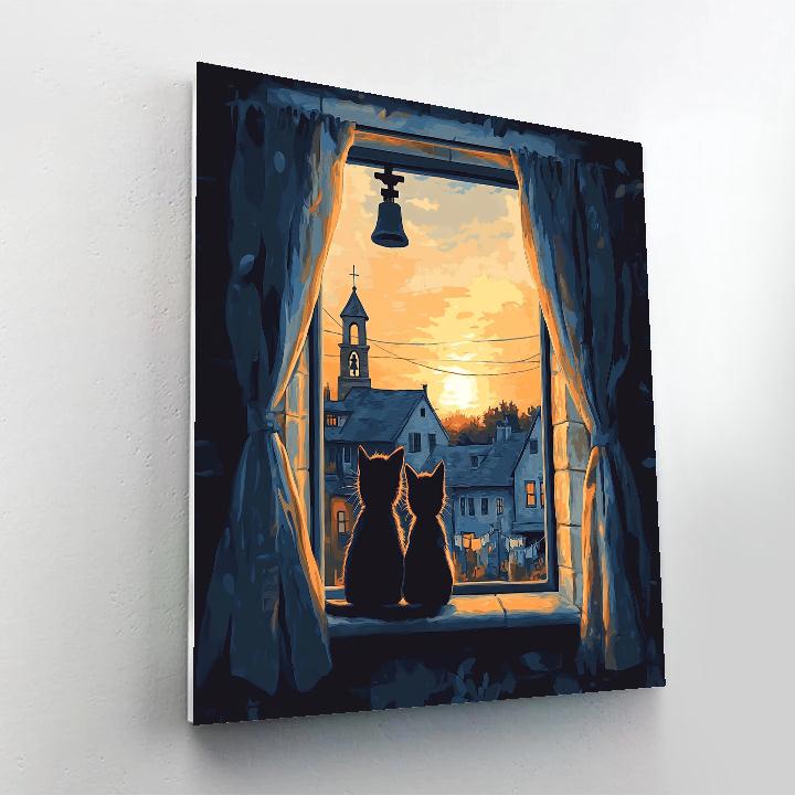Kiki And Jiji Window Watch Disney Inspired Paint by numbers kits