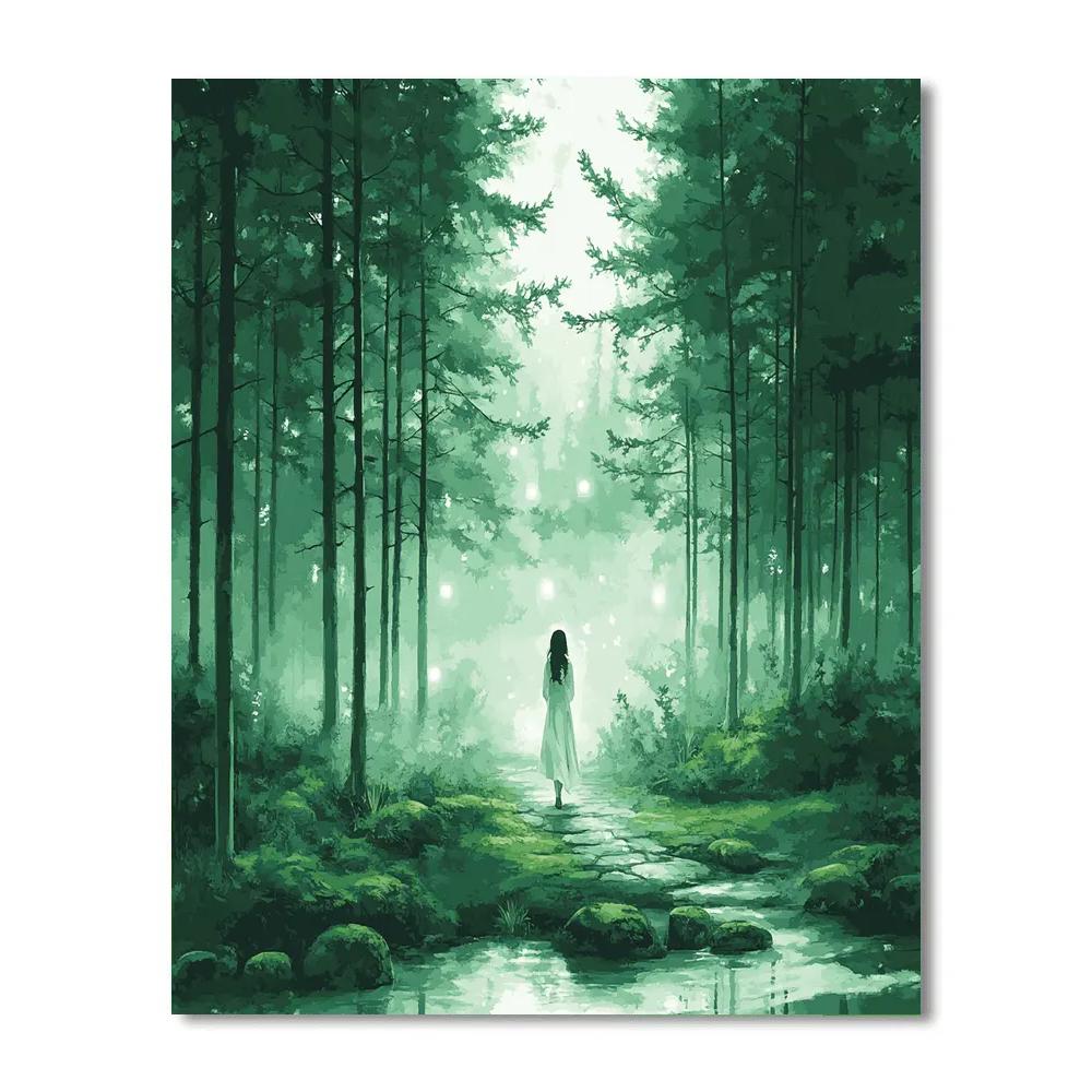 Mononoke San Forest Path Disney Inspired DIY paint by numbers