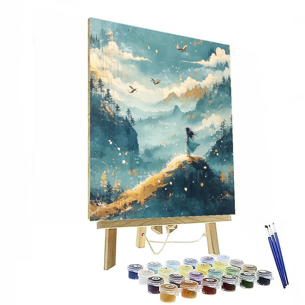 Nausicaa Valley Breeze Disney Inspired paint by color