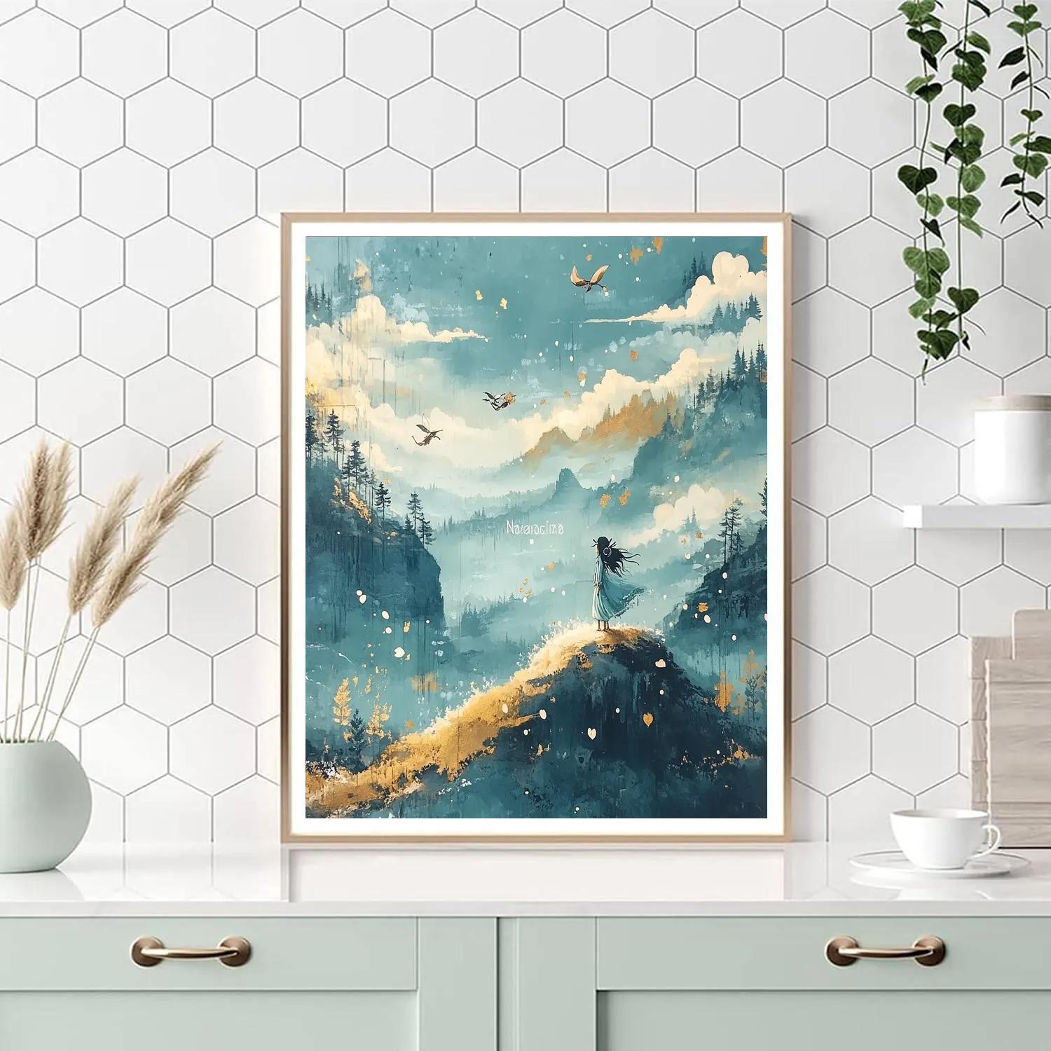 Nausicaa Valley Breeze Disney Inspired paint by color