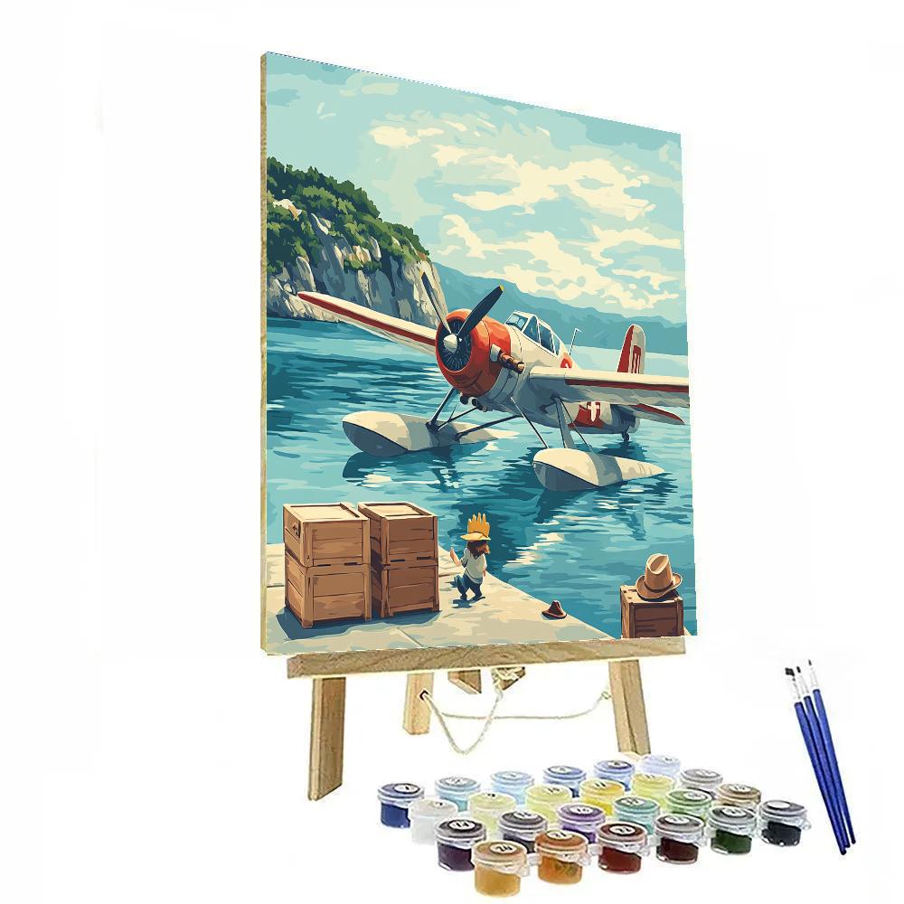 Porco Rosso Sky Rescue Disney Inspired Numbered painting kits