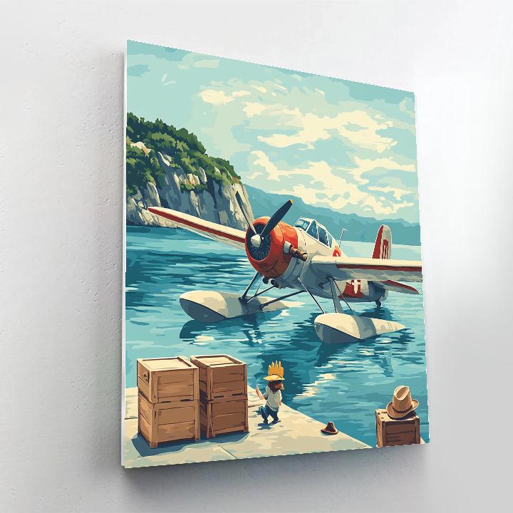 Porco Rosso Sky Rescue Disney Inspired Numbered painting kits