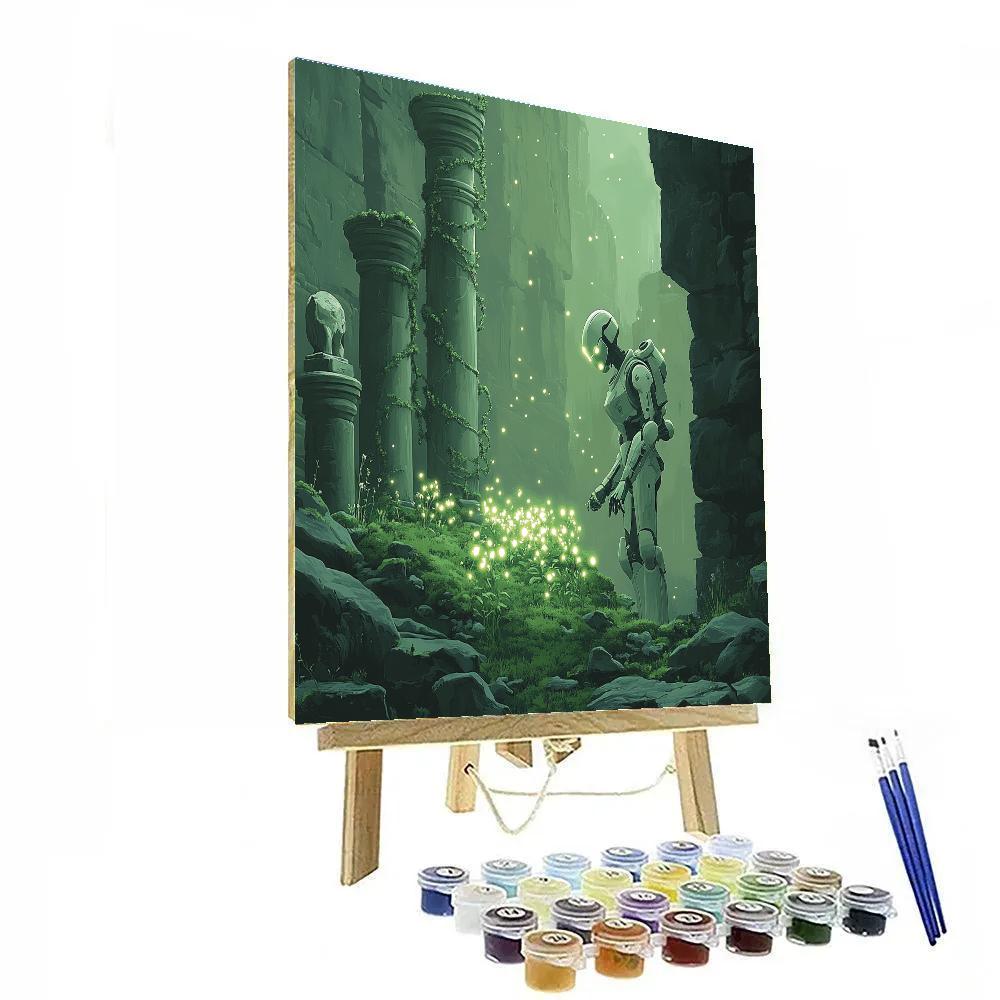 Laputa Robot Garden Disney Inspired Number painting