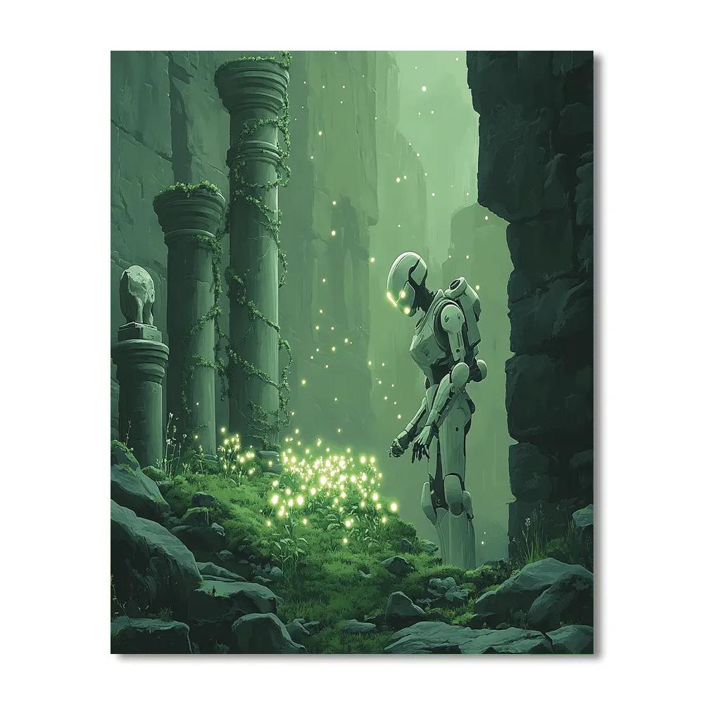 Laputa Robot Garden Disney Inspired Number painting