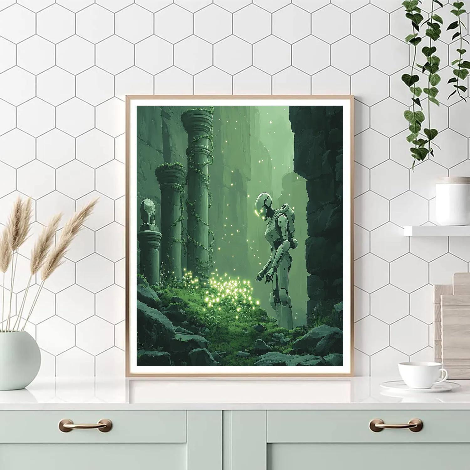 Laputa Robot Garden Disney Inspired Number painting