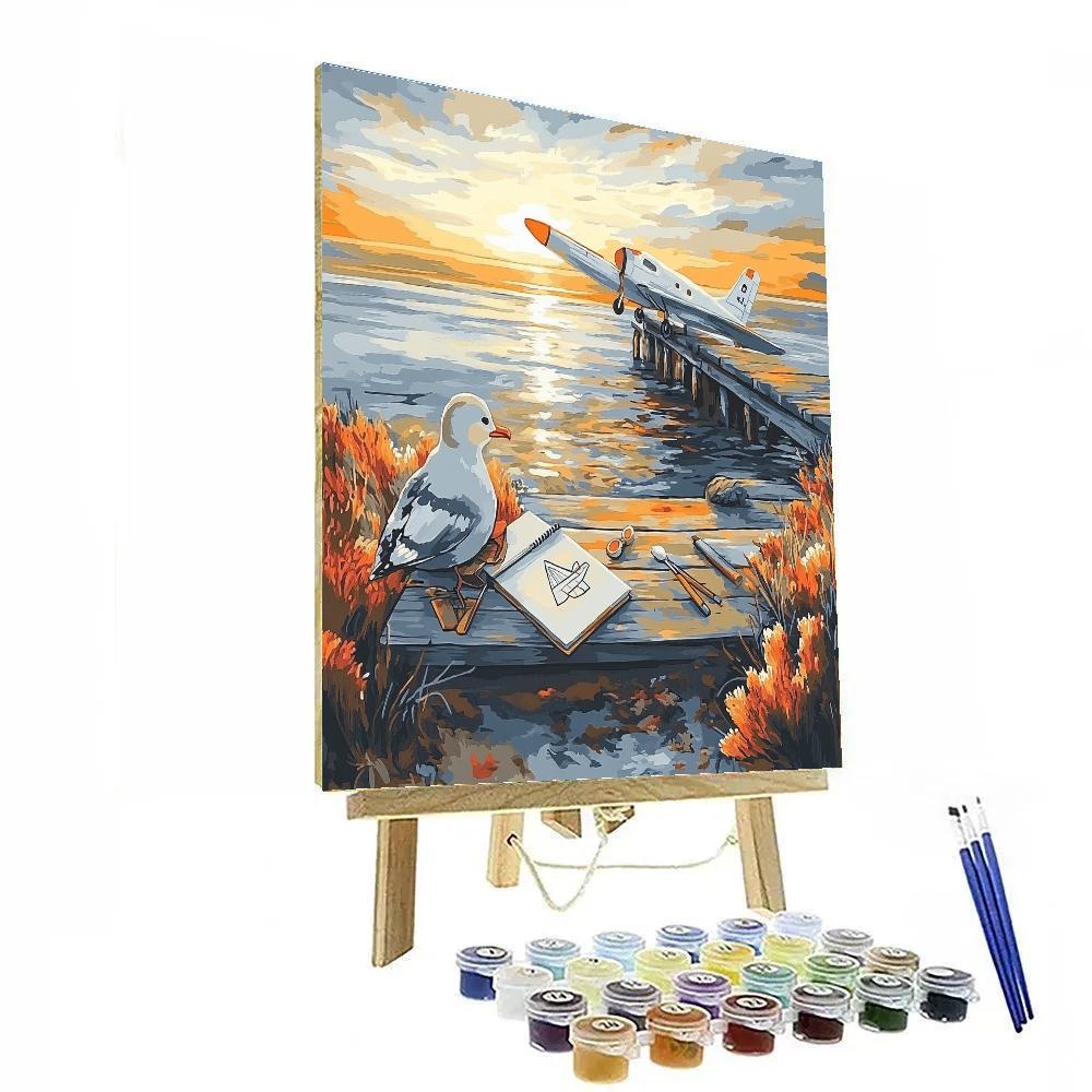 Porco Childlike Sketch Disney Inspired DIY paint by numbers