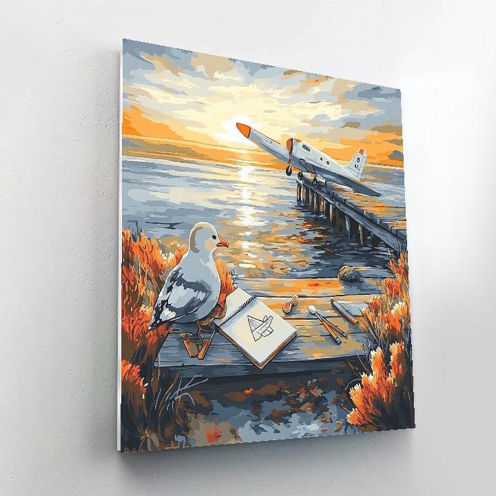 Porco Childlike Sketch Disney Inspired DIY paint by numbers