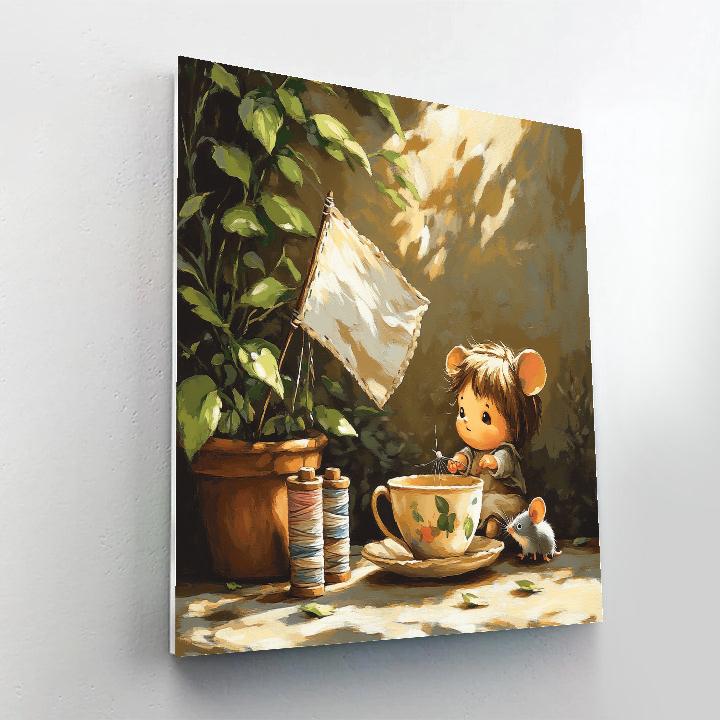 Arrietty Stitching Corner Disney Inspired DIY paint by numbers