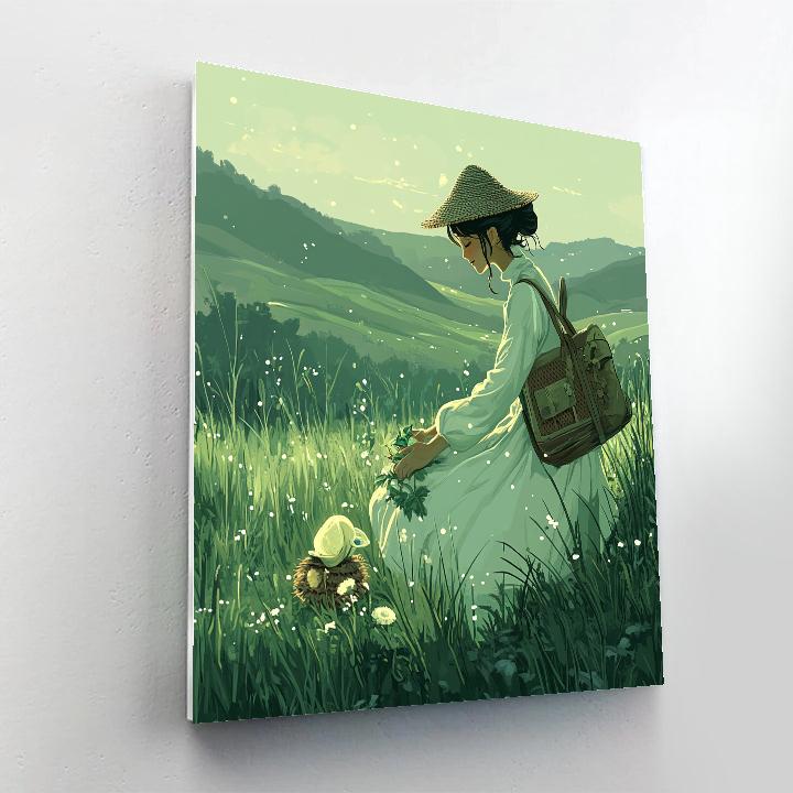 Nausicaa Meadow Rescue Disney Inspired DIY paint by numbers
