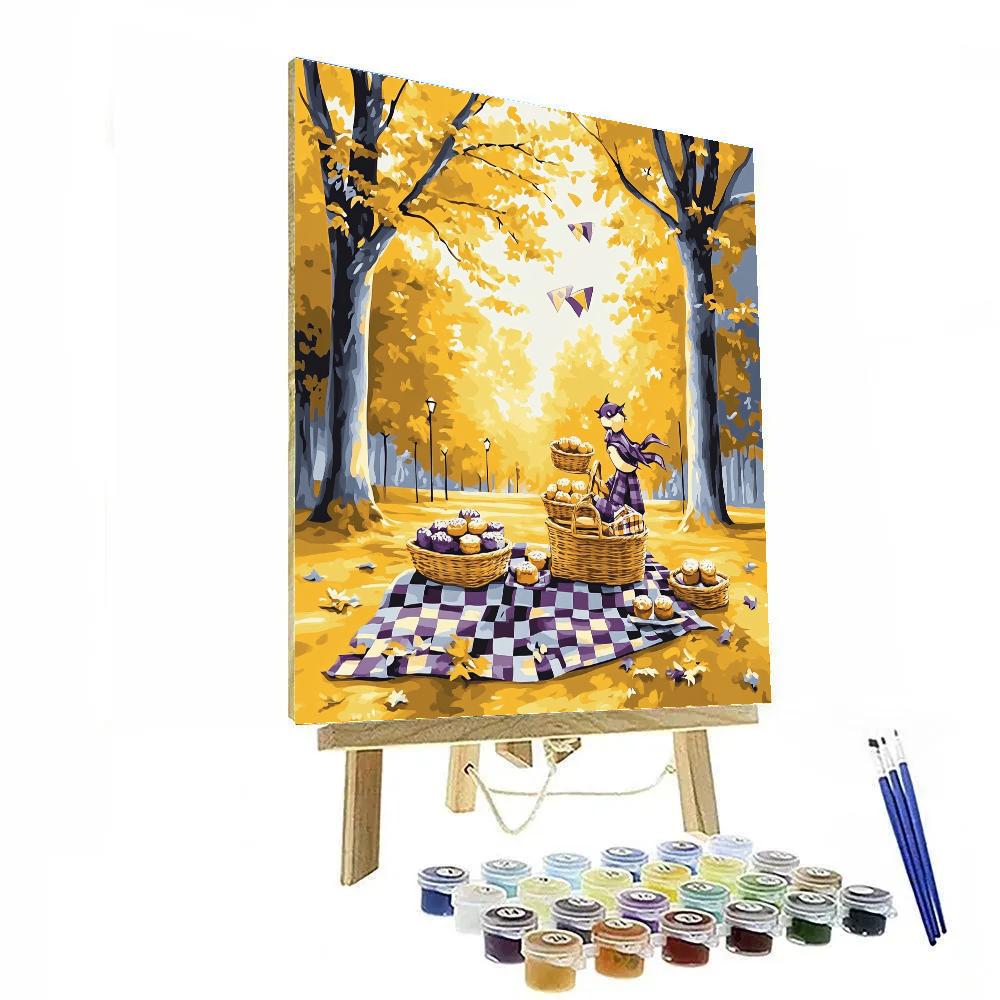 Kiki Delivery Picnic Surprise Disney Inspired painting number kit