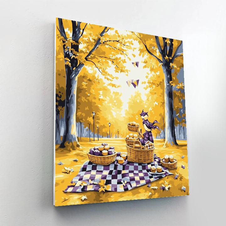 Kiki Delivery Picnic Surprise Disney Inspired painting number kit
