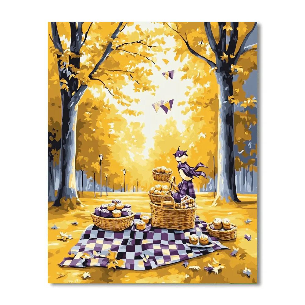 Kiki Delivery Picnic Surprise Disney Inspired painting number kit