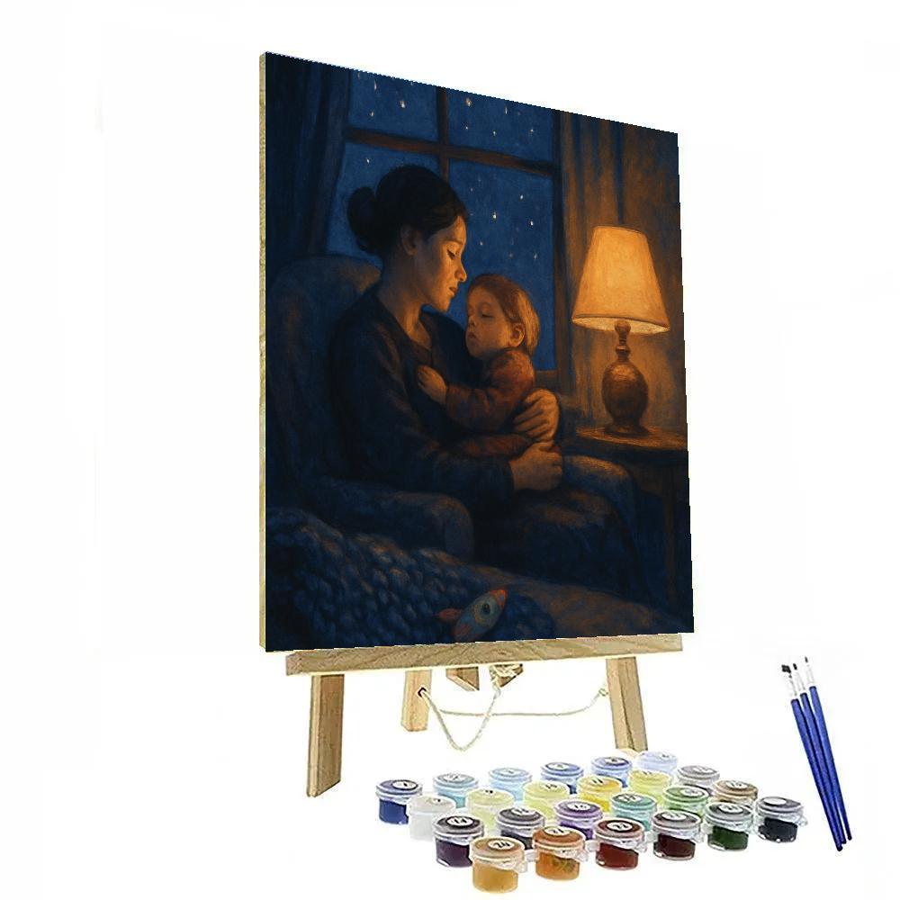 Starlit Lullaby Window DIY paint by numbers
