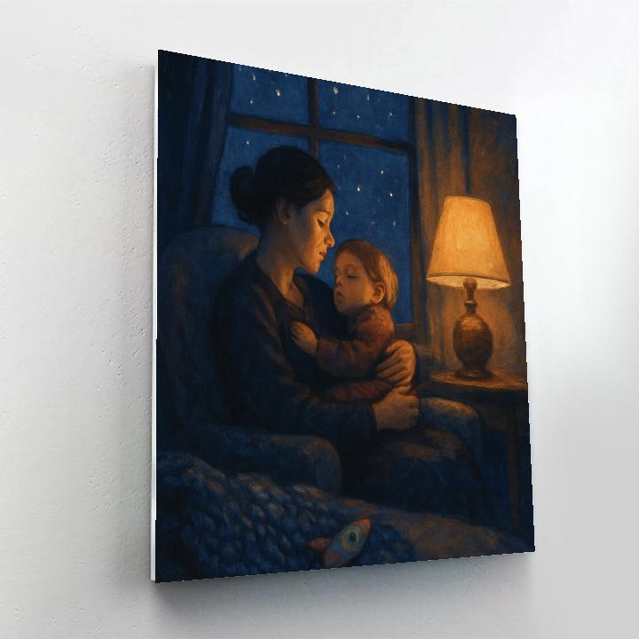 Starlit Lullaby Window DIY paint by numbers