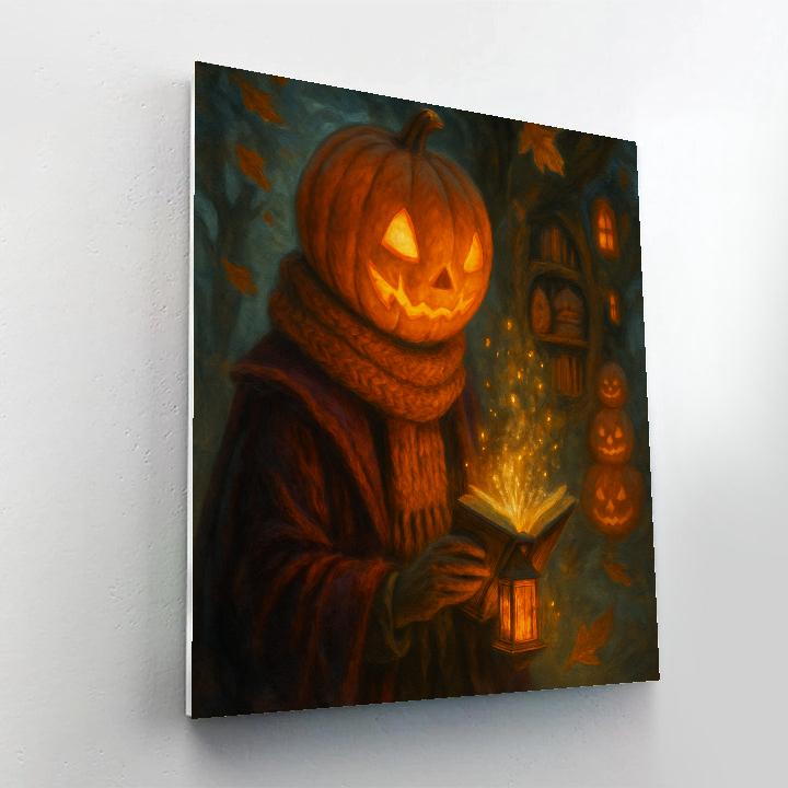 Lantern Library Of The Pumpkin Scholar Painting by numbers kit