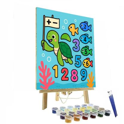 Coral Reef Math Parade DIY paint by numbers