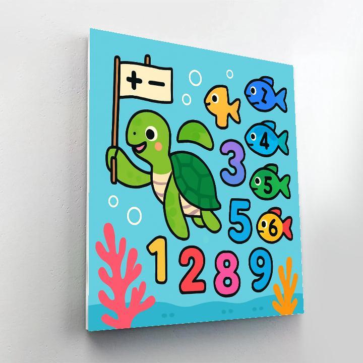 Coral Reef Math Parade DIY paint by numbers