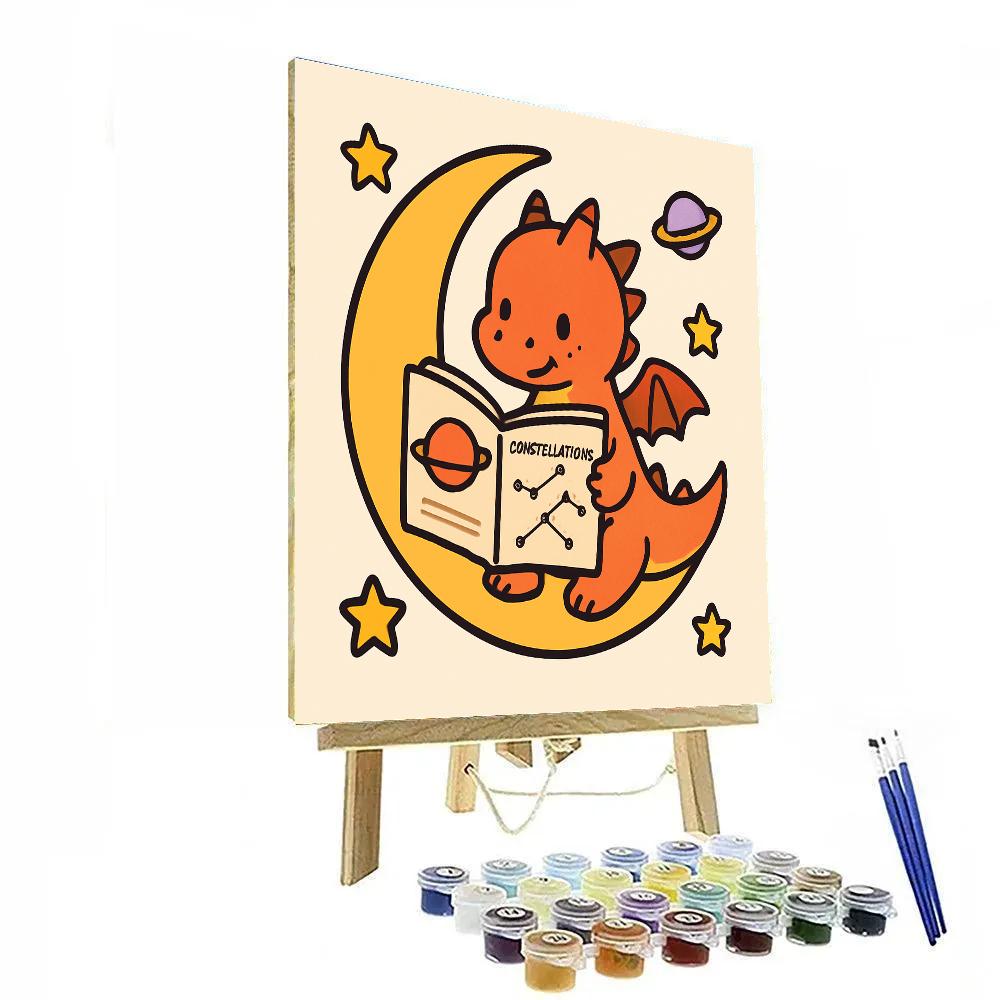 Moon Library For Young Dragons DIY paint by numbers