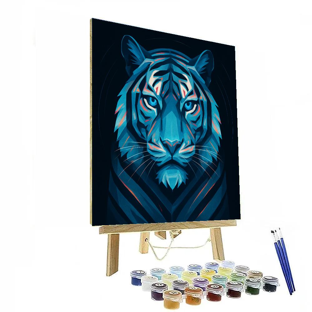 Glacier Tiger Pulse Painting by numbers kit
