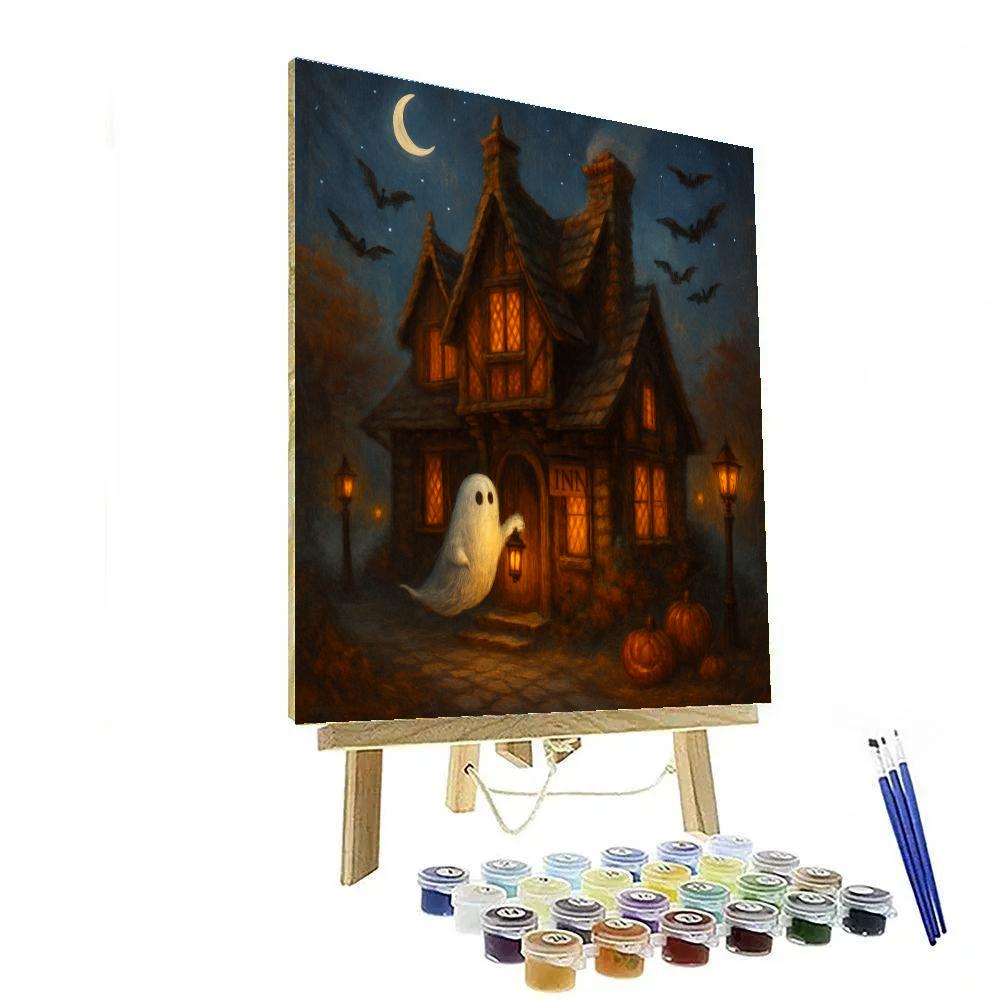 The Haunted Inn Of Soft Window Glow Number painting