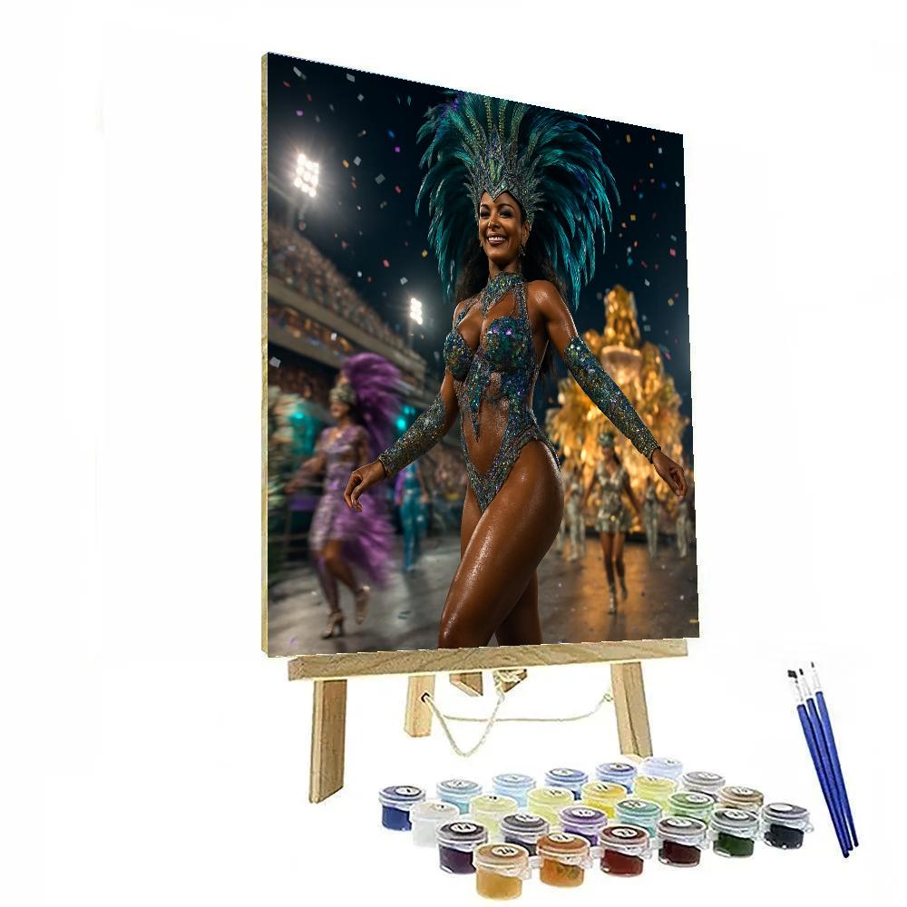 Rio Carnival Sambadrome Night Parade painting number kit