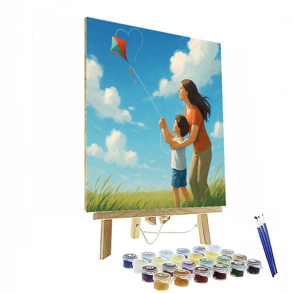 Kite String Promise Number painting