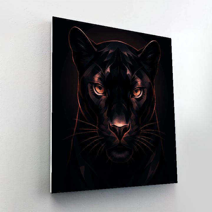 Rose Gold Panther Gloss Numbered painting kits