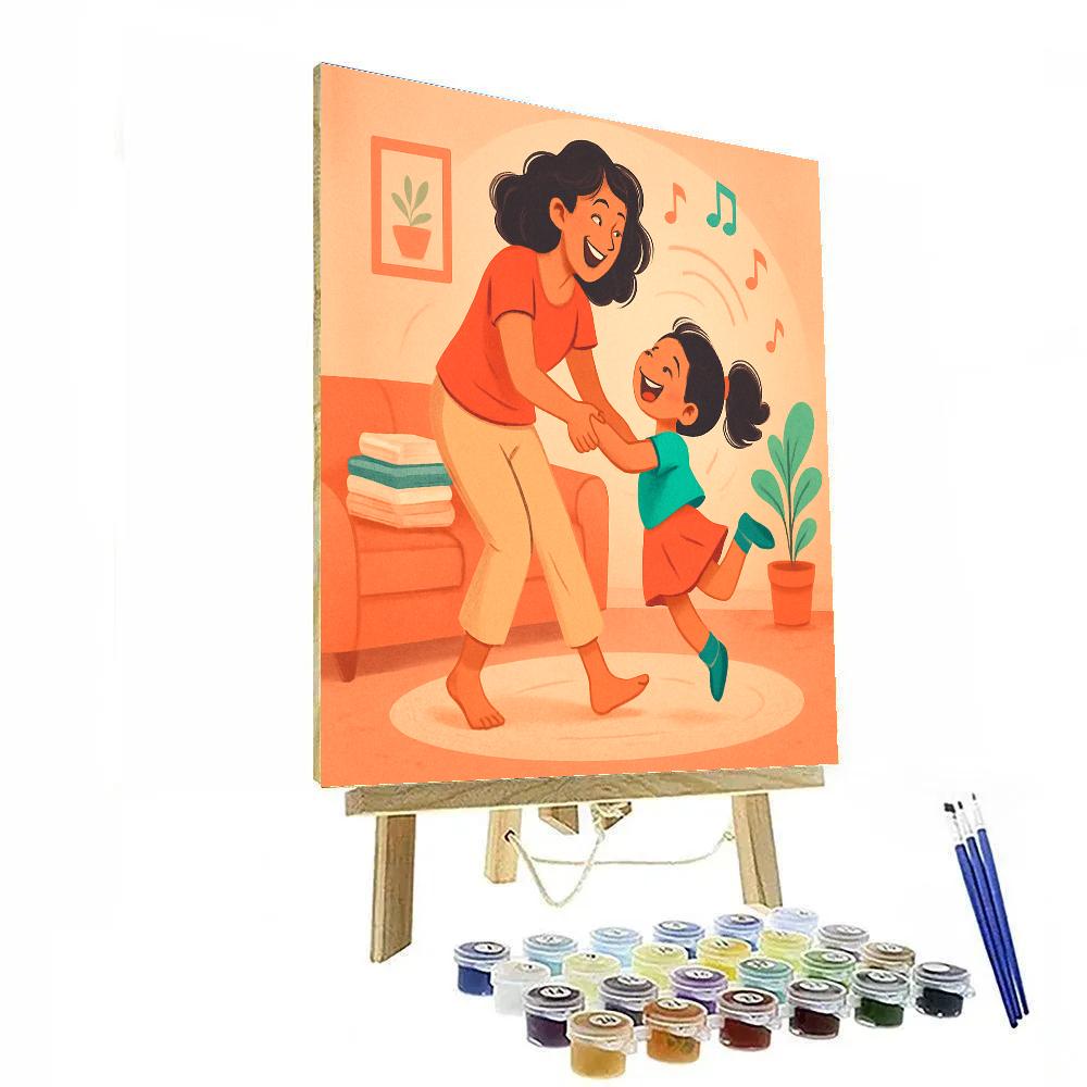 Laundry Day Dance Break Painting by numbers kit