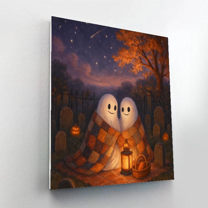 Starry Quilt Picnic In The Enchanted Cemetery DIY paint by numbers