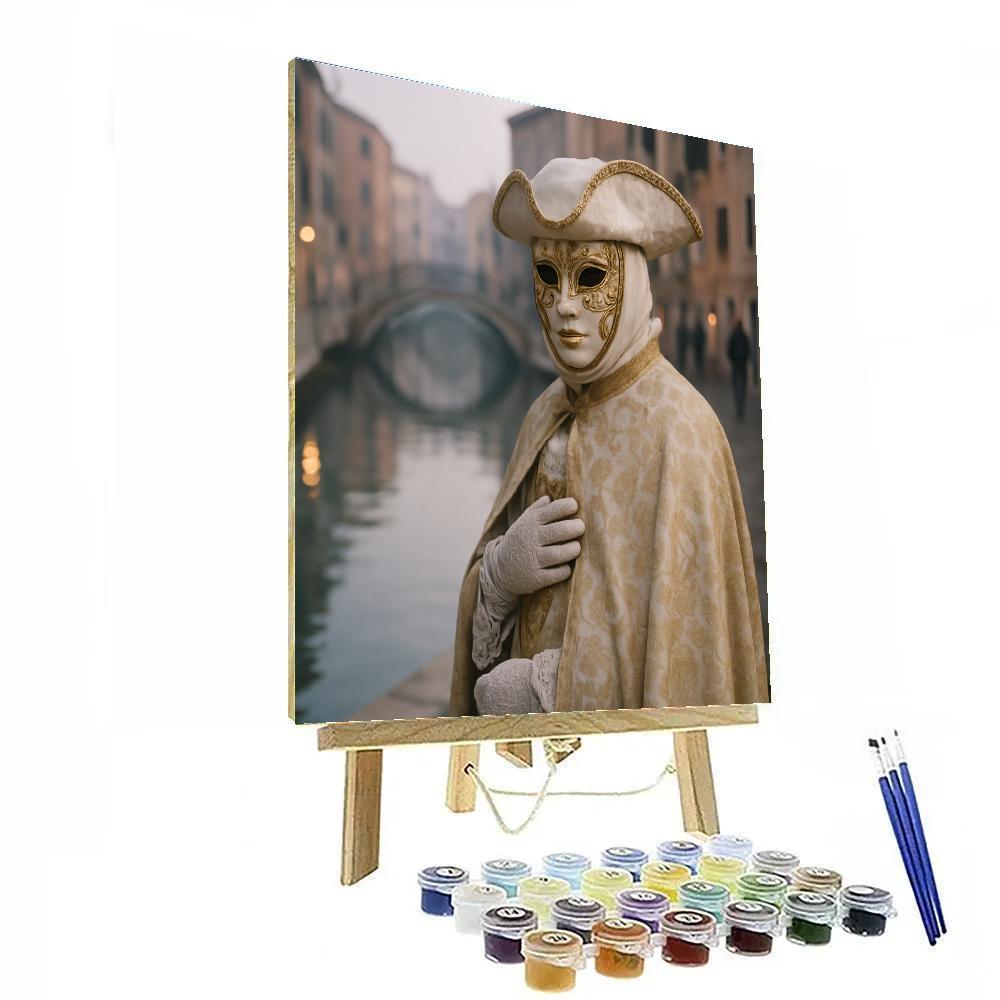 Venice Carnival Masked Stroll At Dawn painting number kit