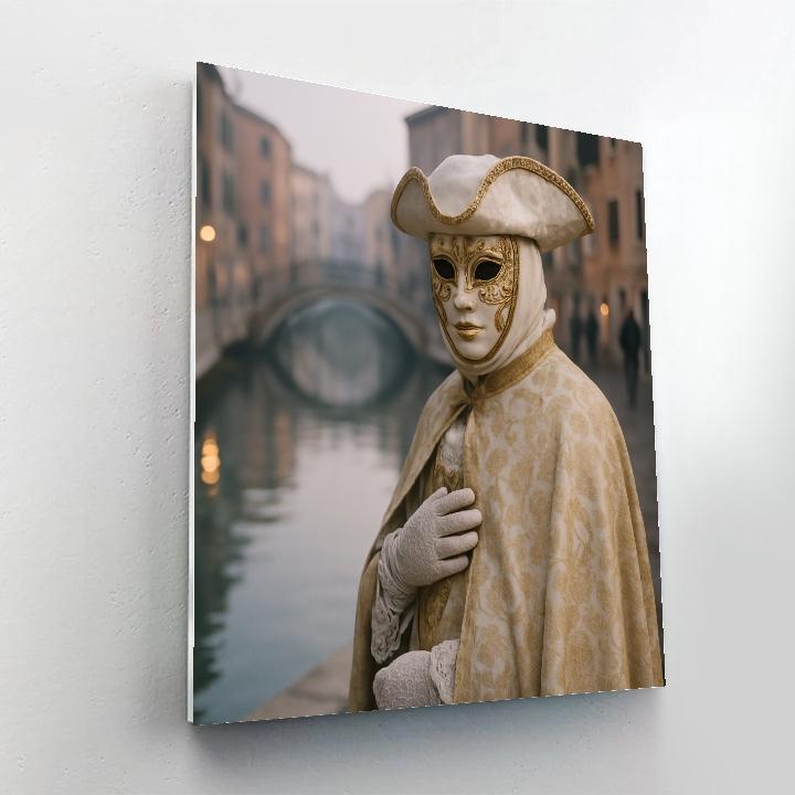 Venice Carnival Masked Stroll At Dawn painting number kit