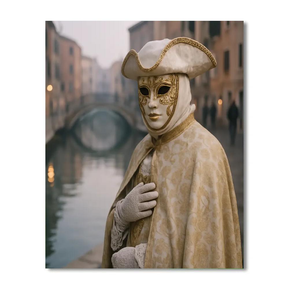 Venice Carnival Masked Stroll At Dawn painting number kit