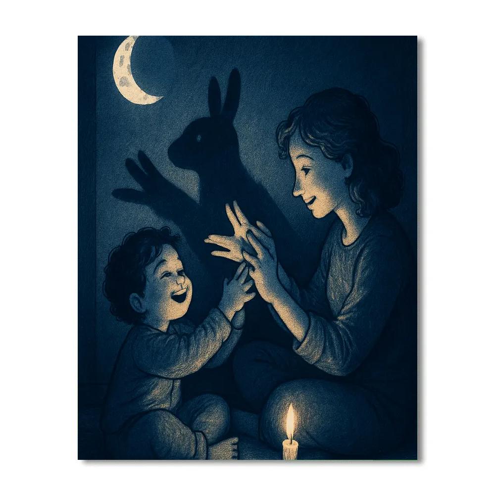 Moonlight Shadow Puppet Stories paint by color