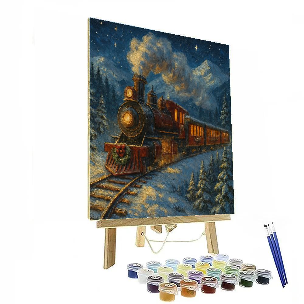 Midnight Train To Christmas Valley Paint by numbers kits