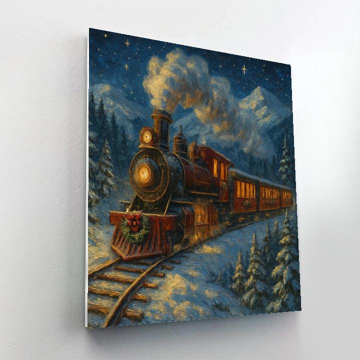 Midnight Train To Christmas Valley Paint by numbers kits