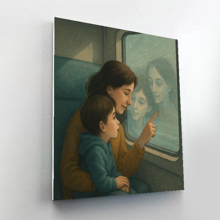 Train Window Shared Daydream Paint by numbers art