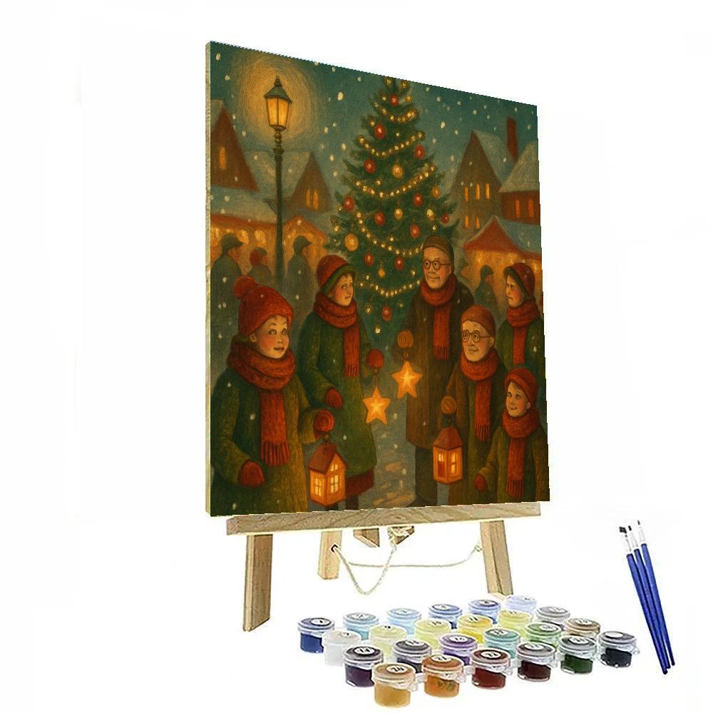 Town Square Lantern Parade Numbered painting kits