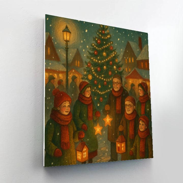 Town Square Lantern Parade Numbered painting kits