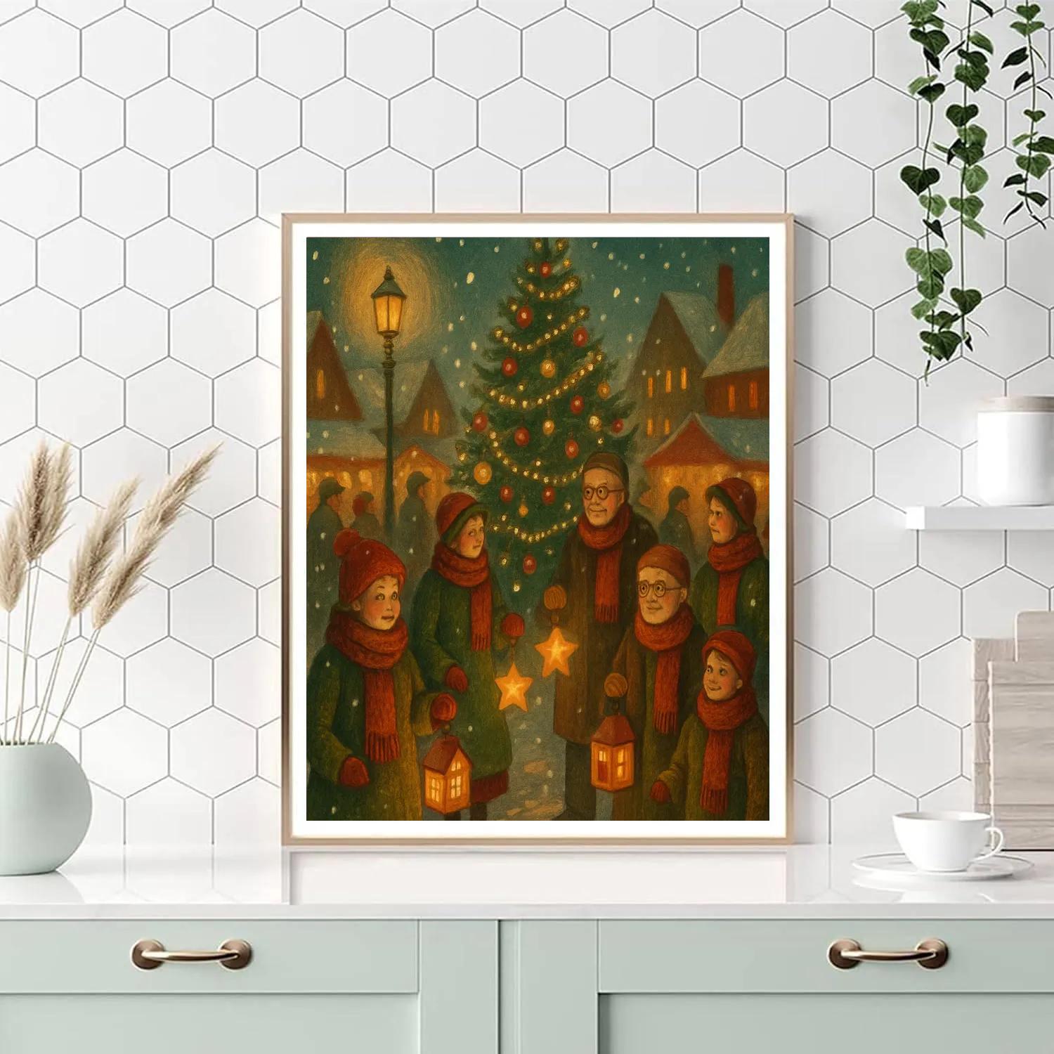 Town Square Lantern Parade Numbered painting kits