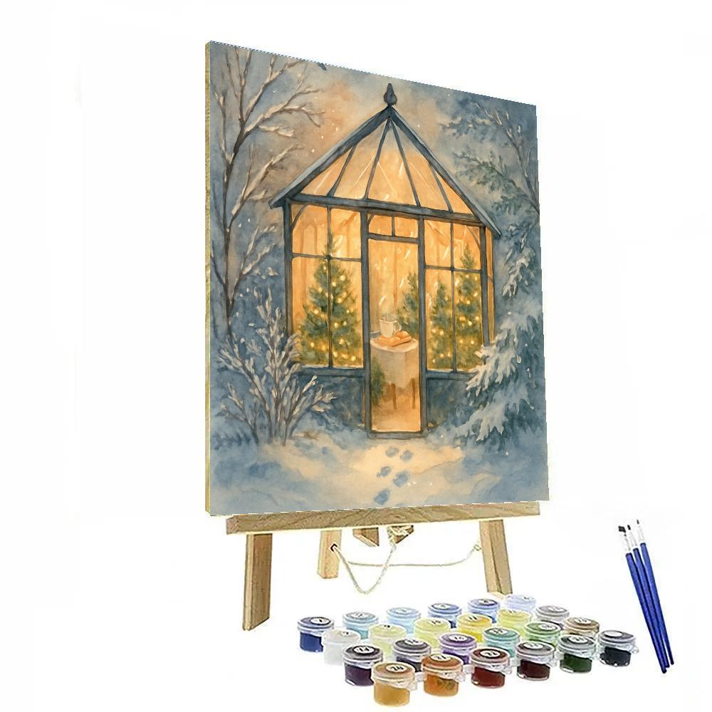 Christmas Tea At The Greenhouse paint by number