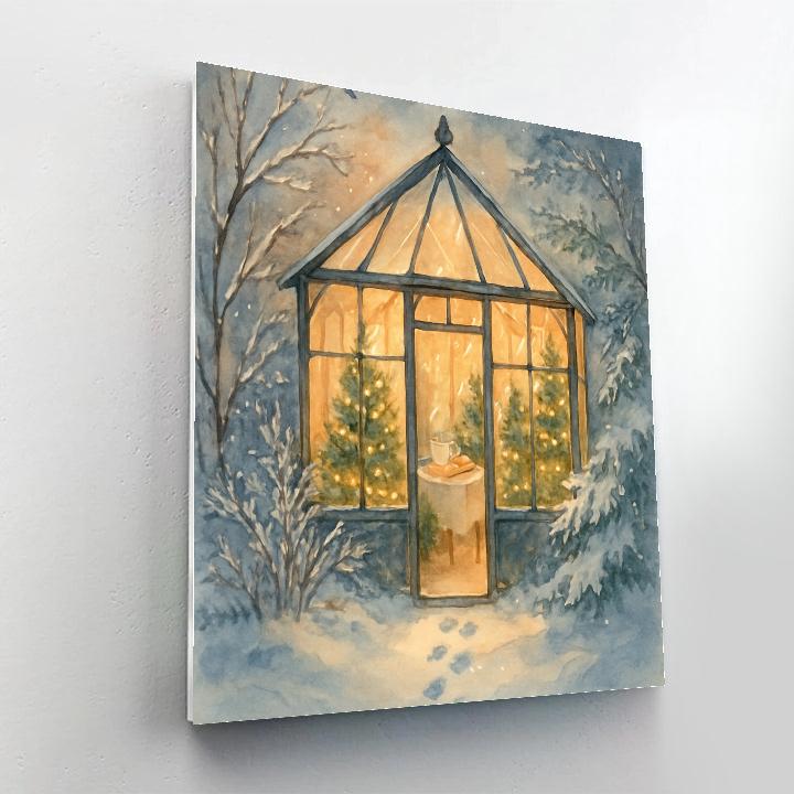 Christmas Tea At The Greenhouse paint by number